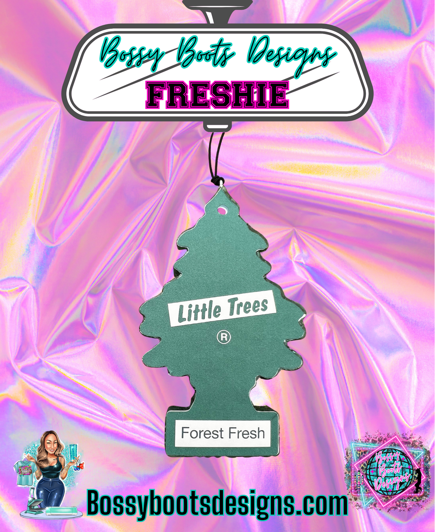 Cardstock Little Trees Freshener