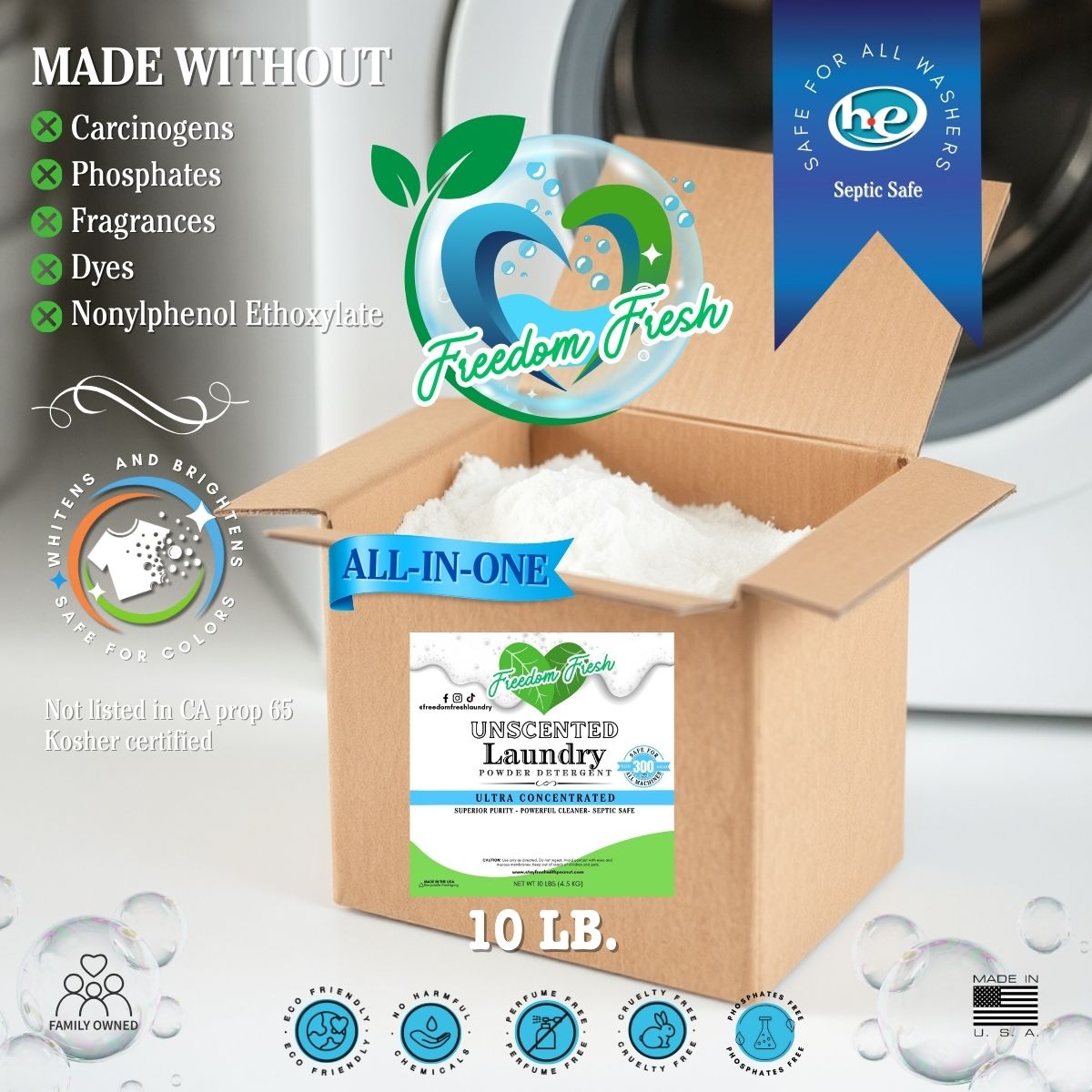 10 lb. Unscented Laundry Powder*