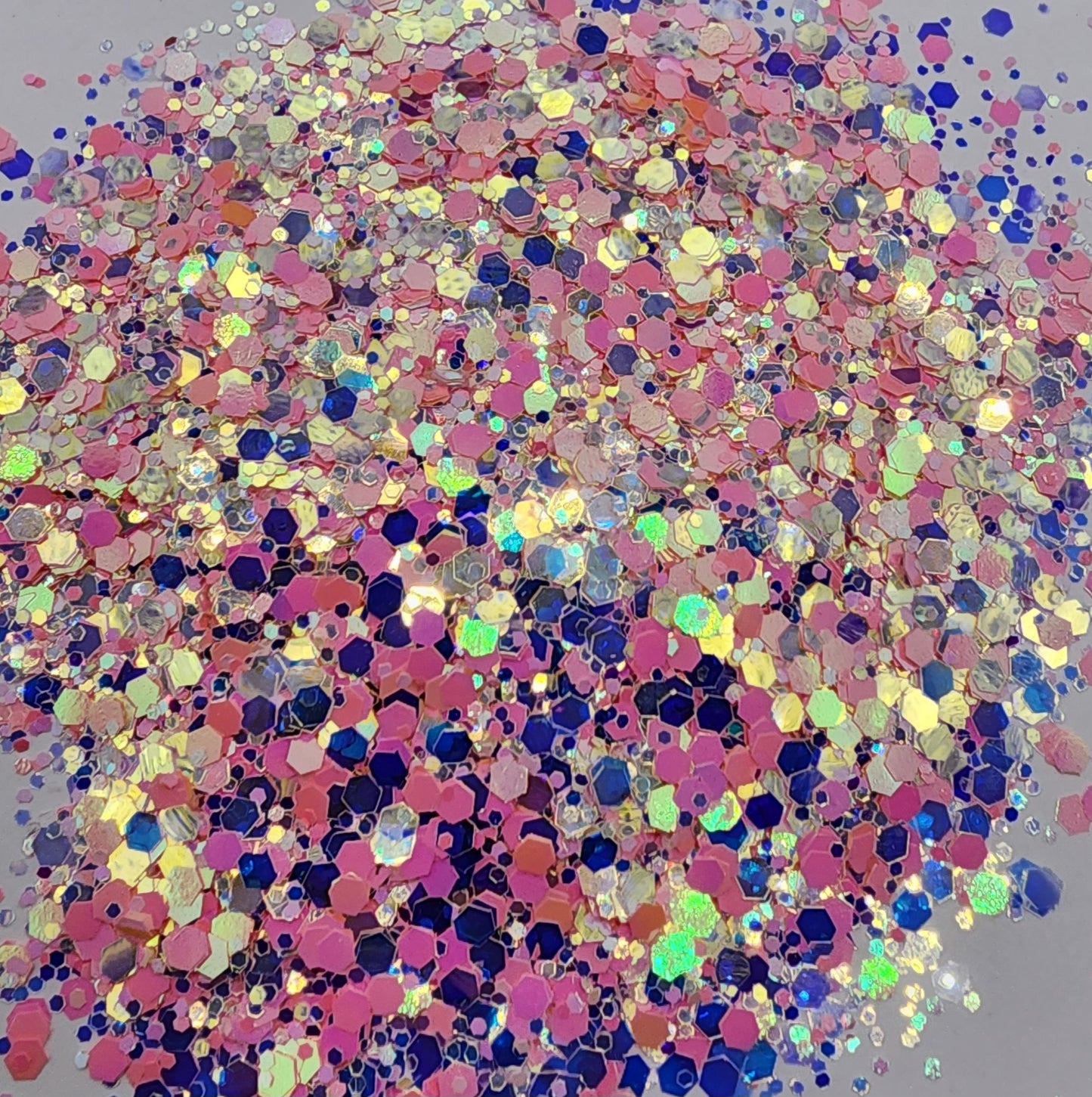 Pink Starburst Chunky Mix Glitter