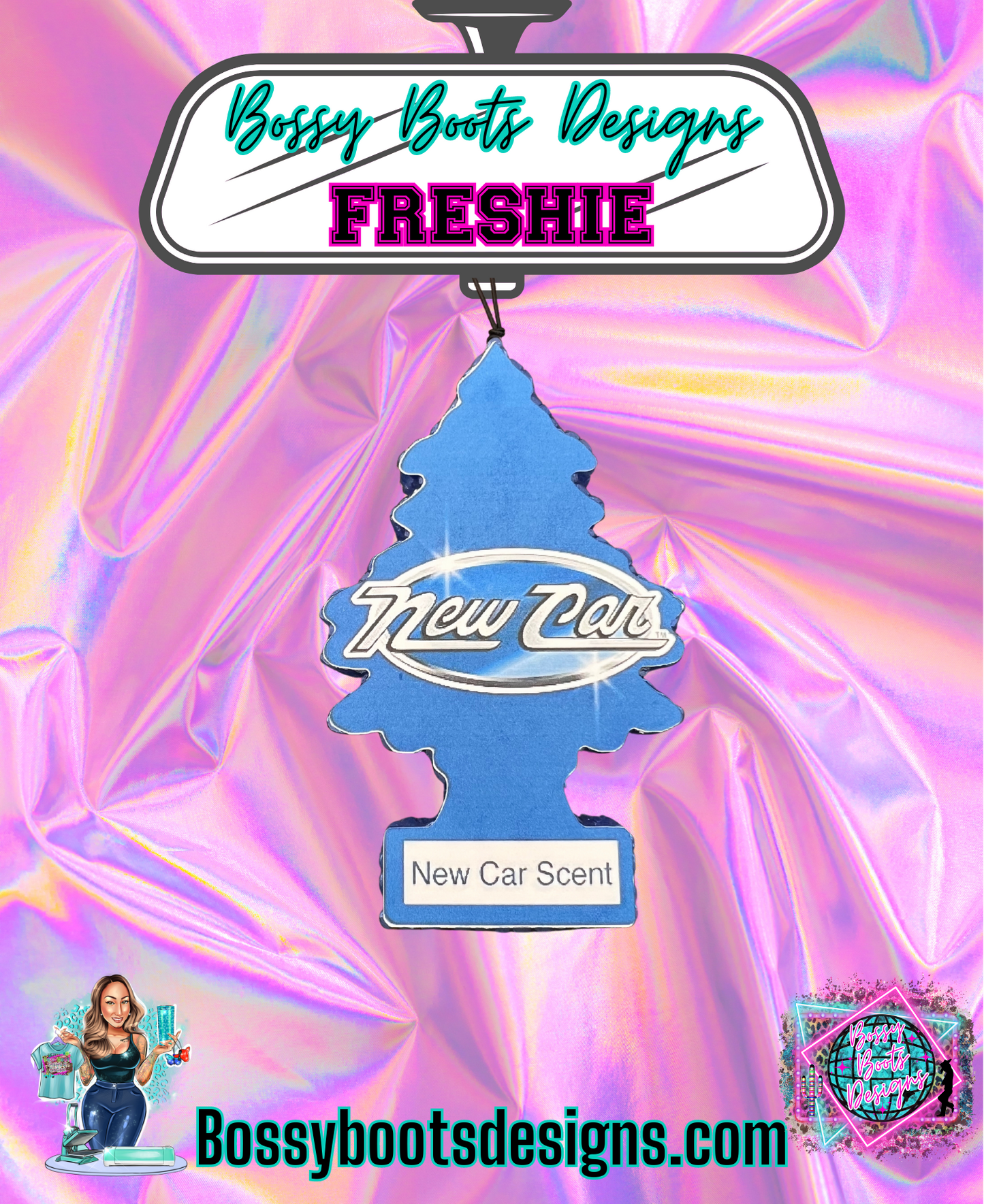 Cardstock Little Trees Freshener