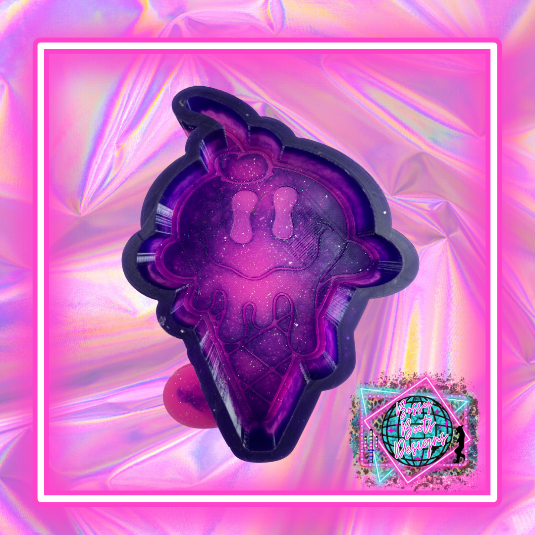 Drippy Smiley Ice Cream