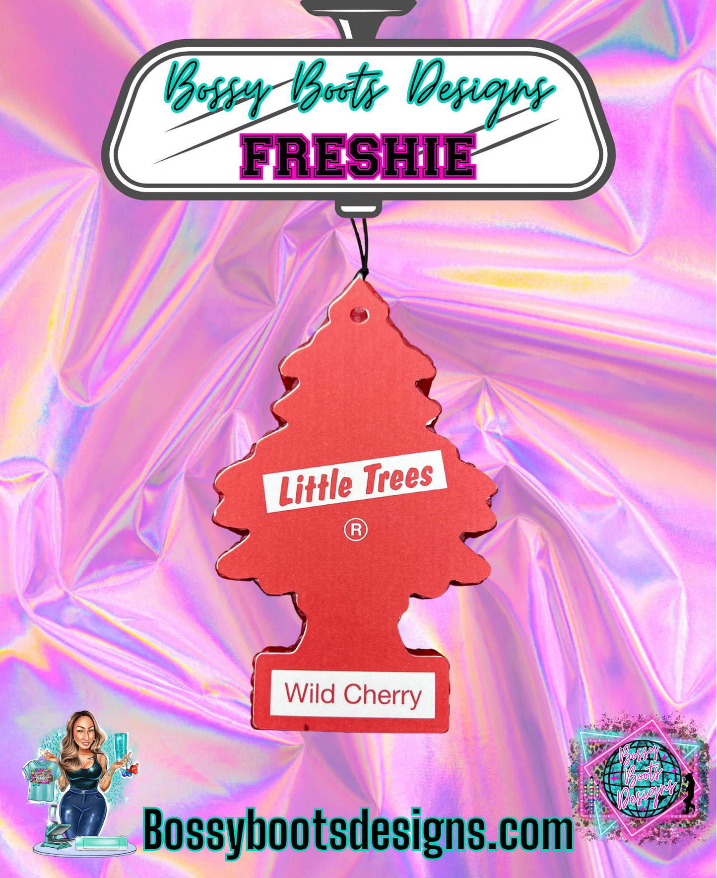 Cardstock Little Trees Freshener