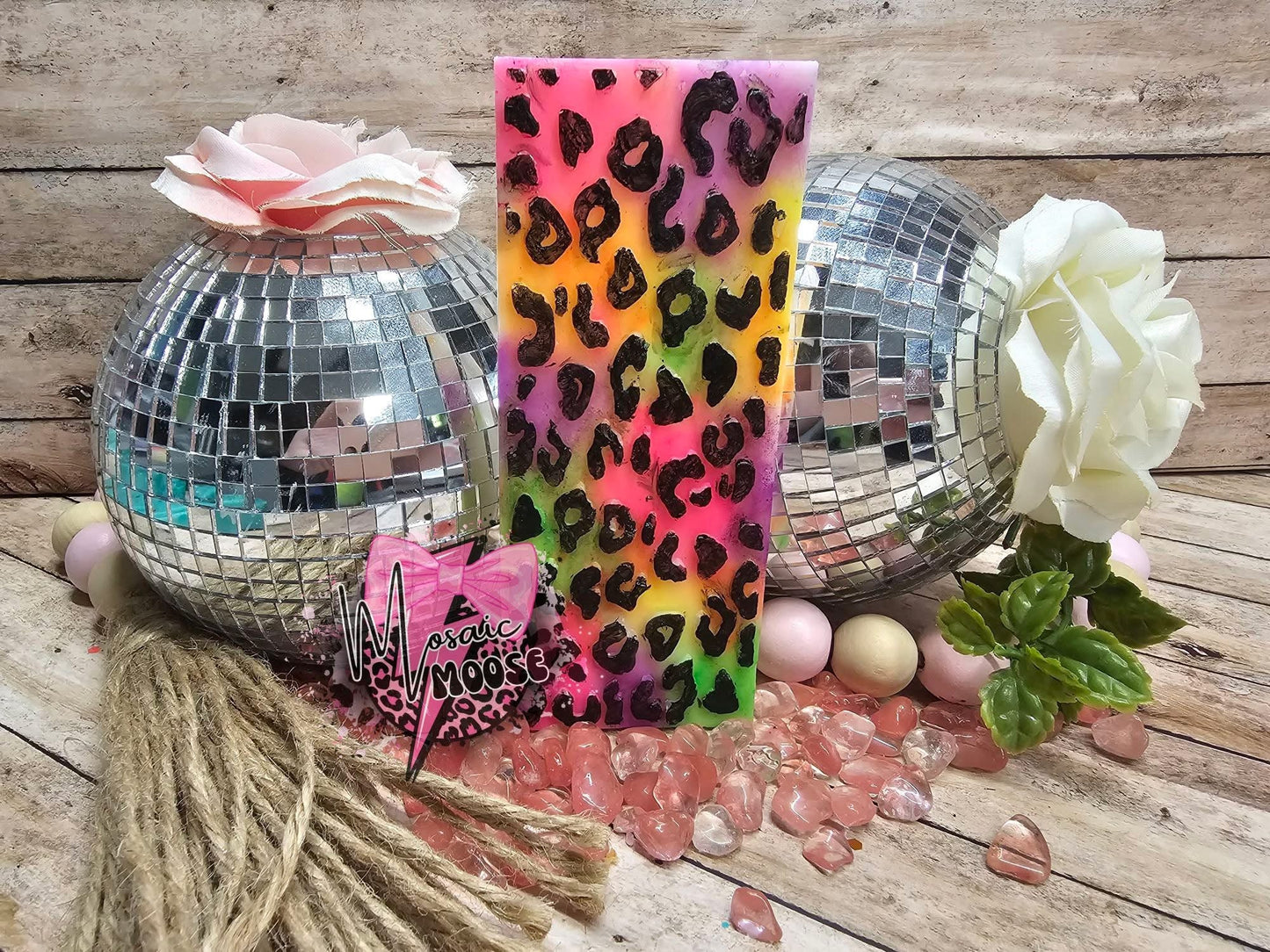Heart Leopard Print Snap Bar Mold