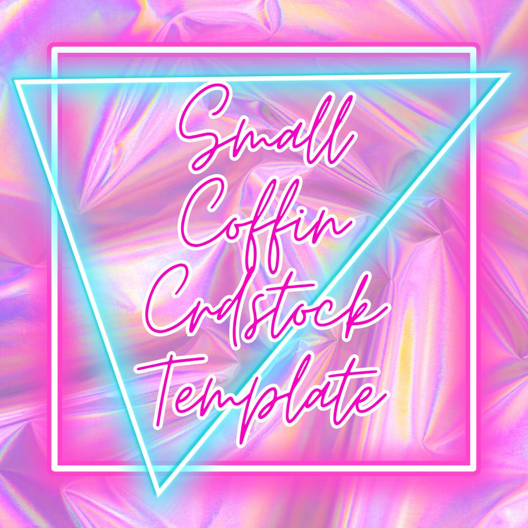 Small Coffin Cardstock Template