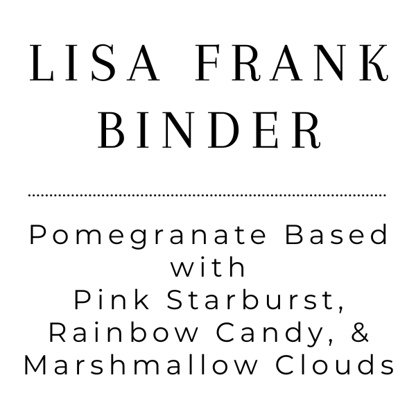 Lisa Frank Binder - Tea