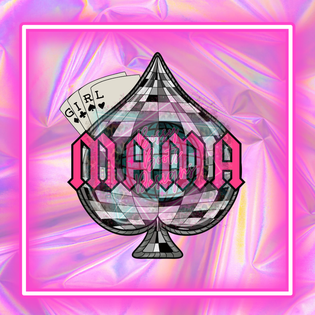 Girl MAMA Disco Spade
