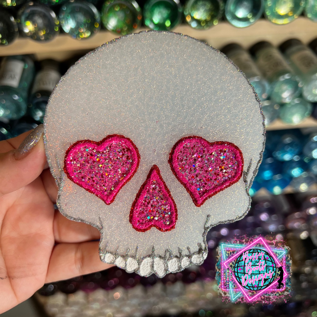 Heart Eyed Skull