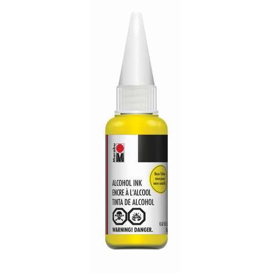 Marabu Alcohol Ink .68oz - Neon Yellow