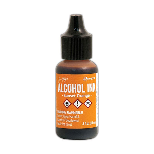 Tim Holtz Alcohol Ink .5oz - Sunset Orange.