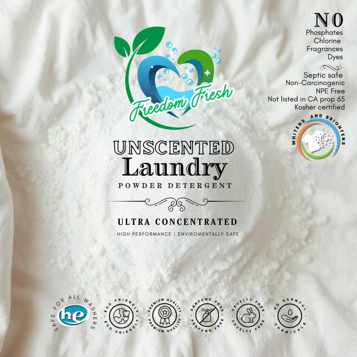 40 lb. Unscented Laundry Powder*