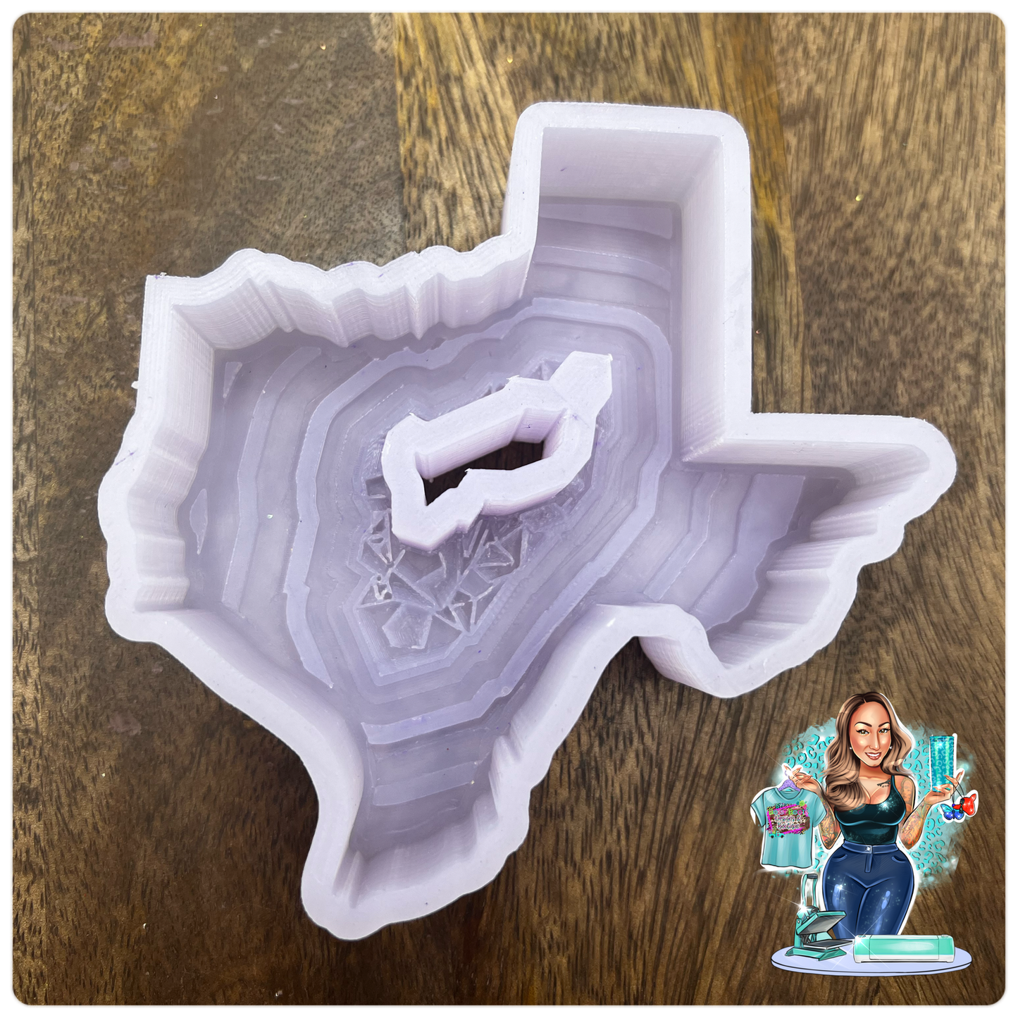 3D Geode Texas With Hole