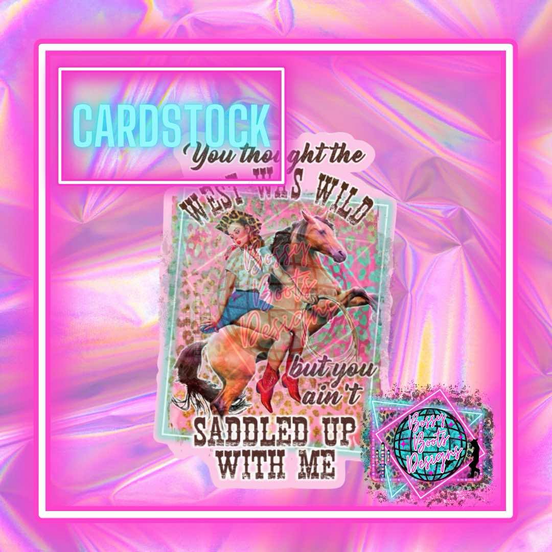 West Was Wild Cardstock