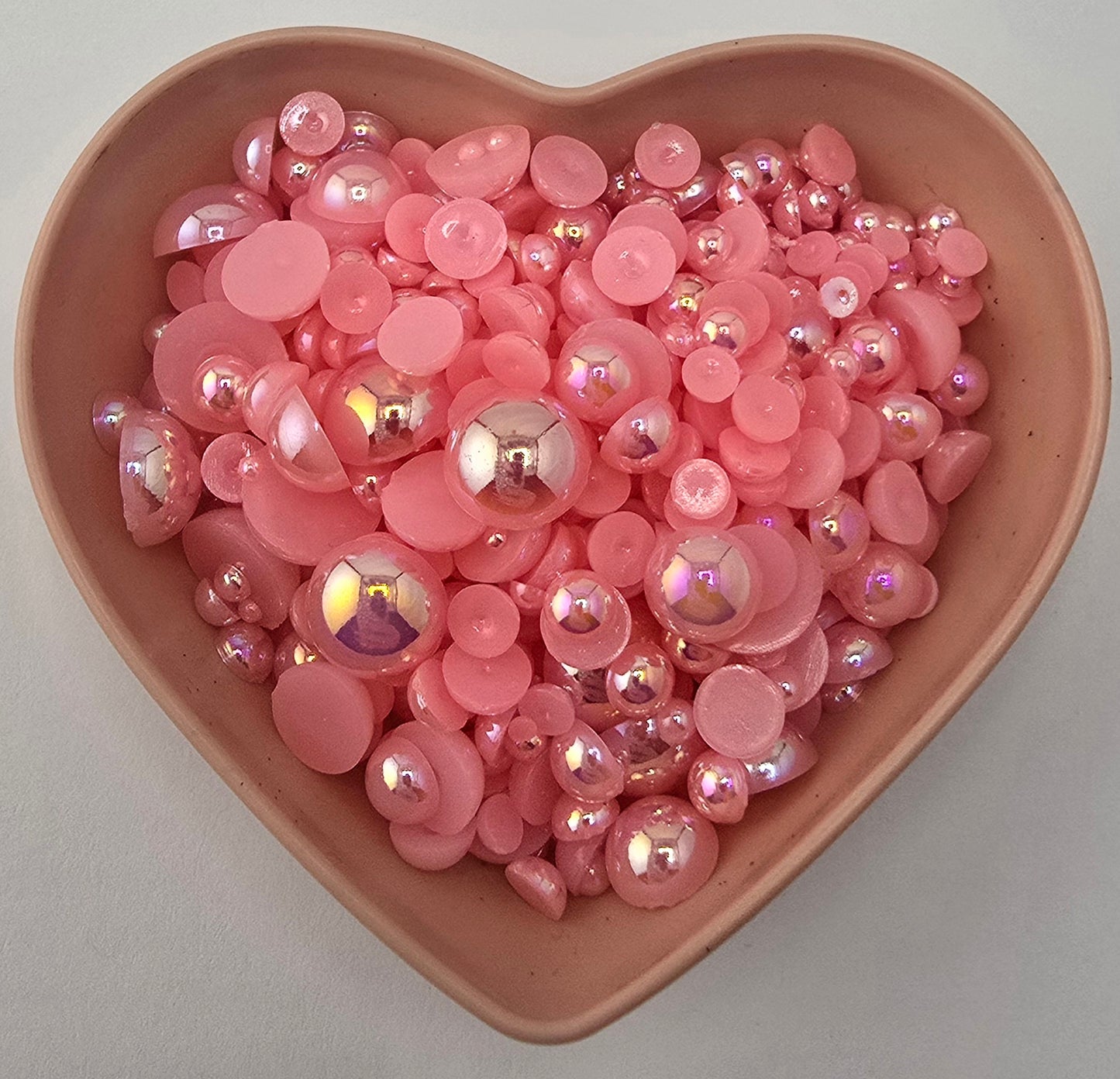 Light Pink AB Half Pearl Mix