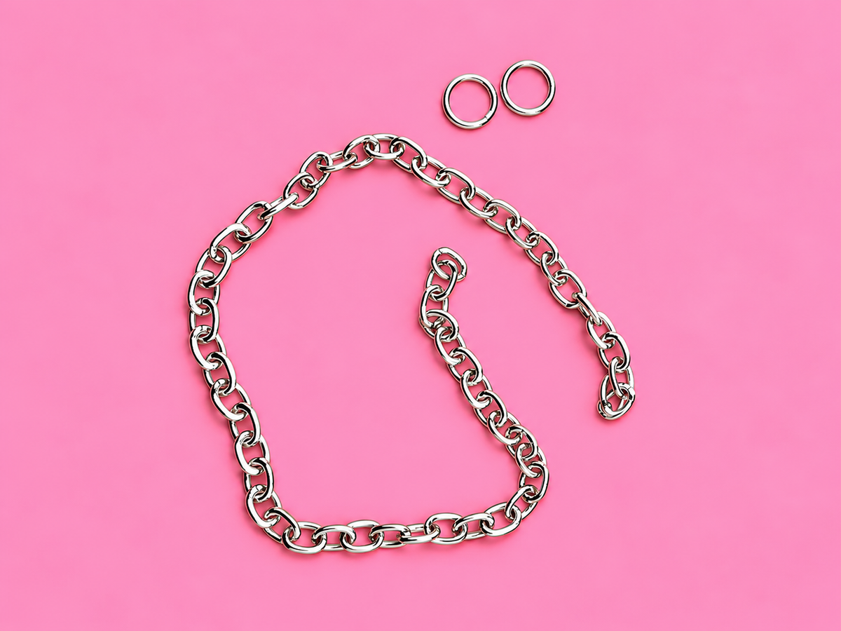 Car Charm Big Link Chain w/Jump Rings