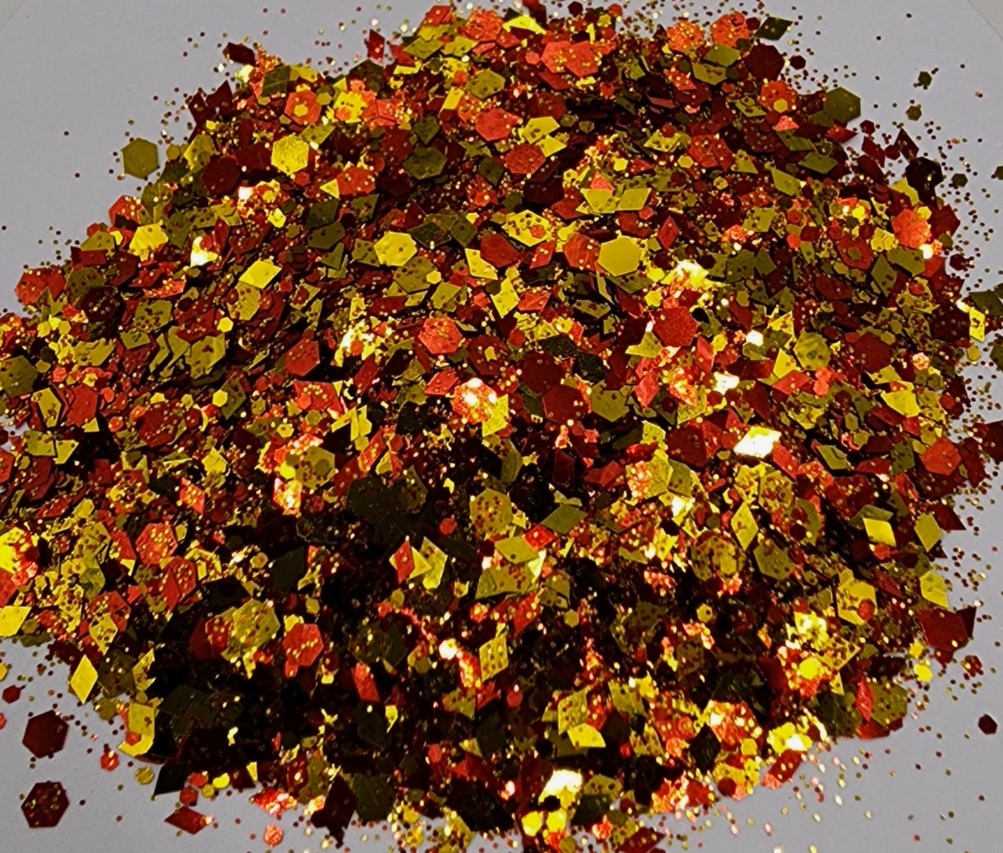 Flame Chunky Diamond Mix Glitter