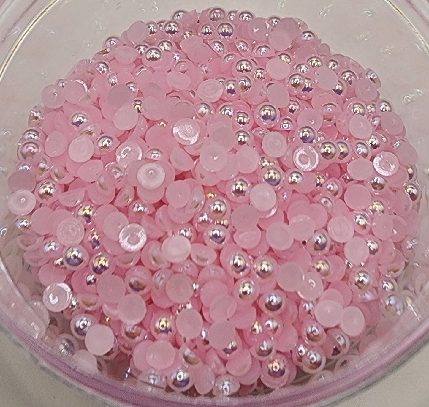 Light Pink AB Half Pearl 3mm