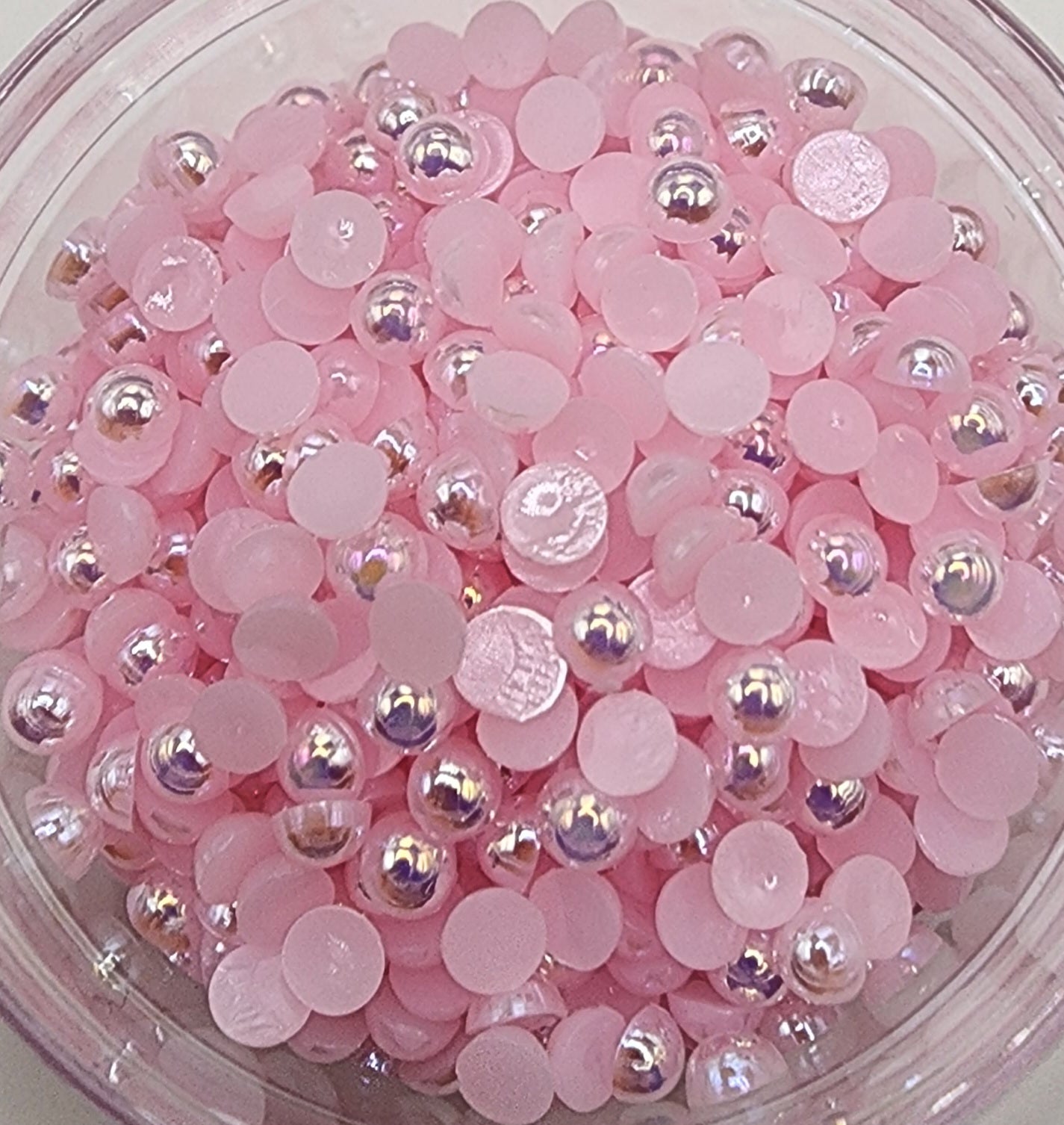 Light Pink AB Half Pearl 4mm