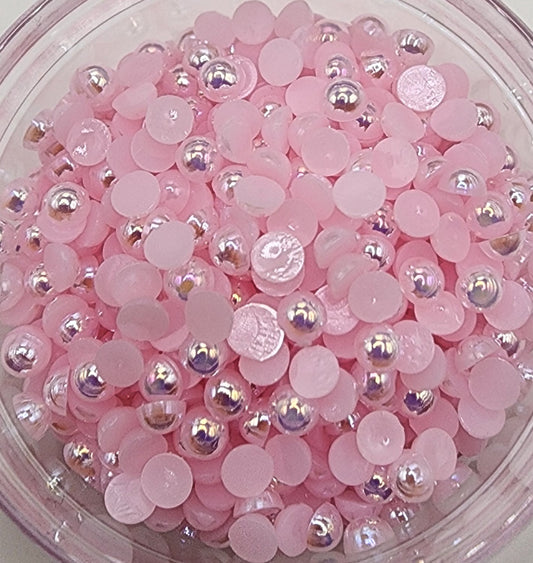 Light Pink AB Half Pearl 4mm