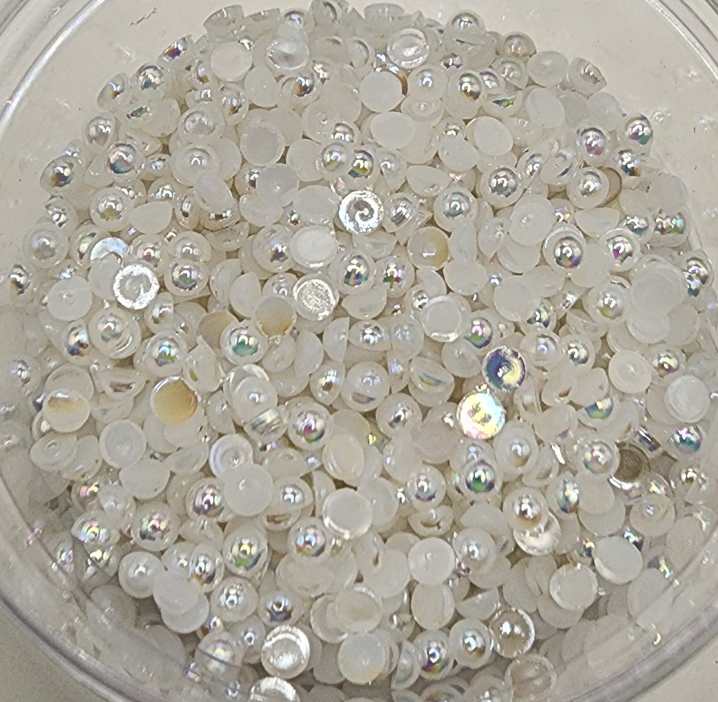 White AB Half Pearl 3mm