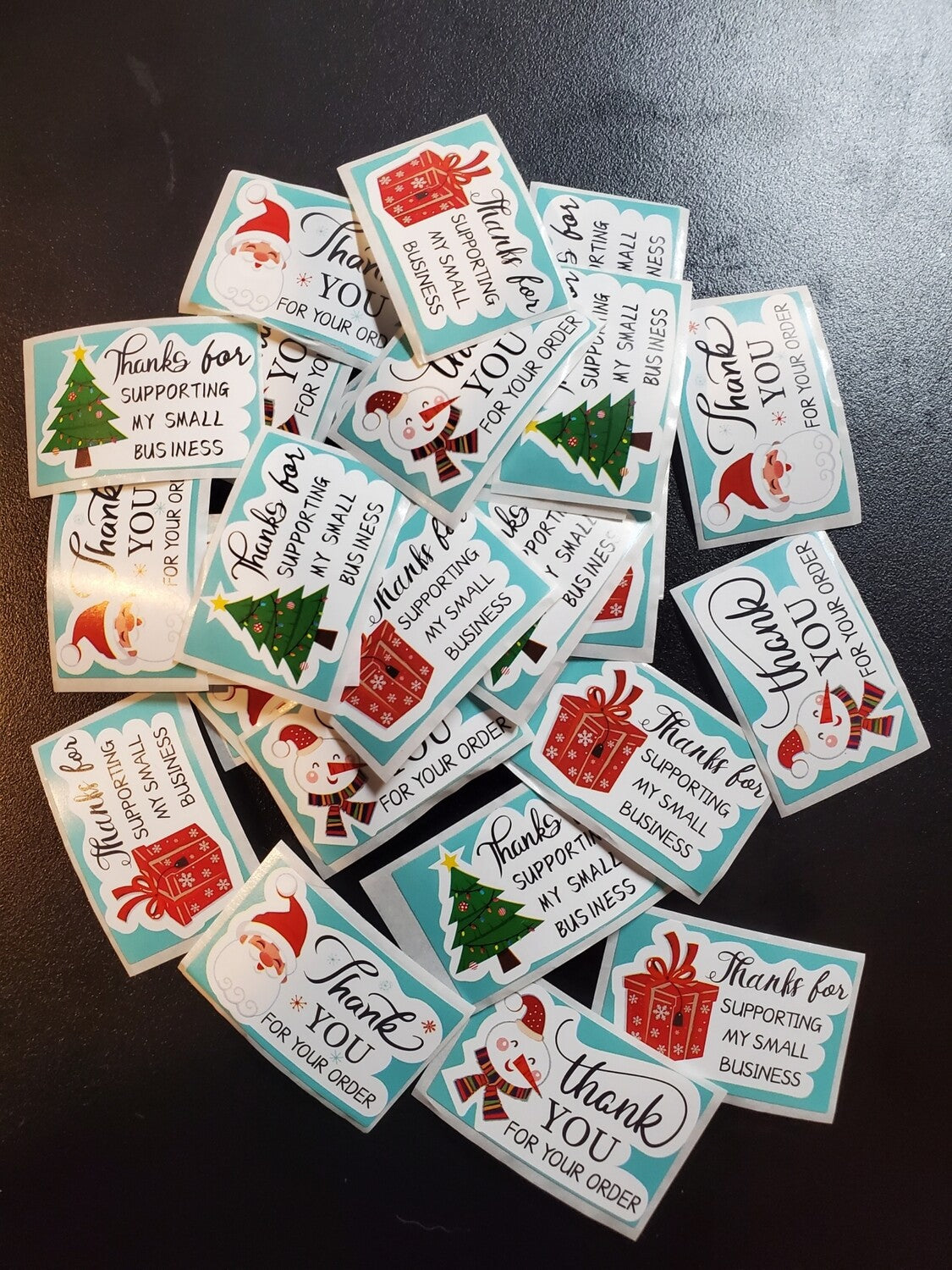 Christmas Thank You Stickers