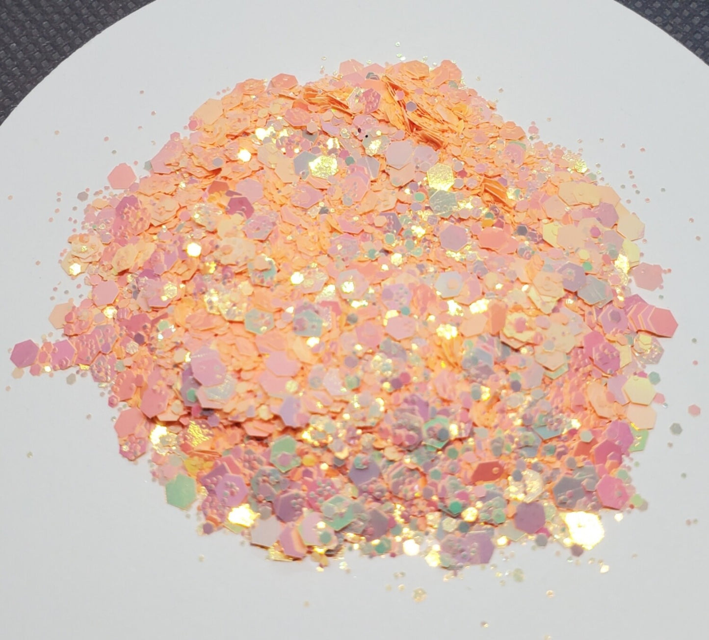 Peach Bellini Mix Glitter
