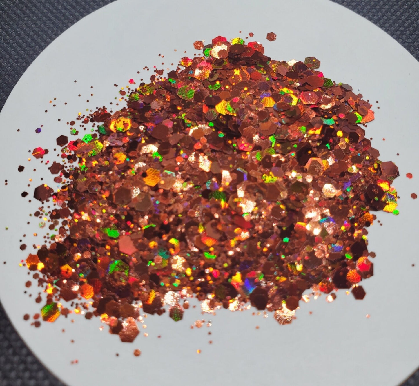 Burnt Orange Holographic Mix Glitter