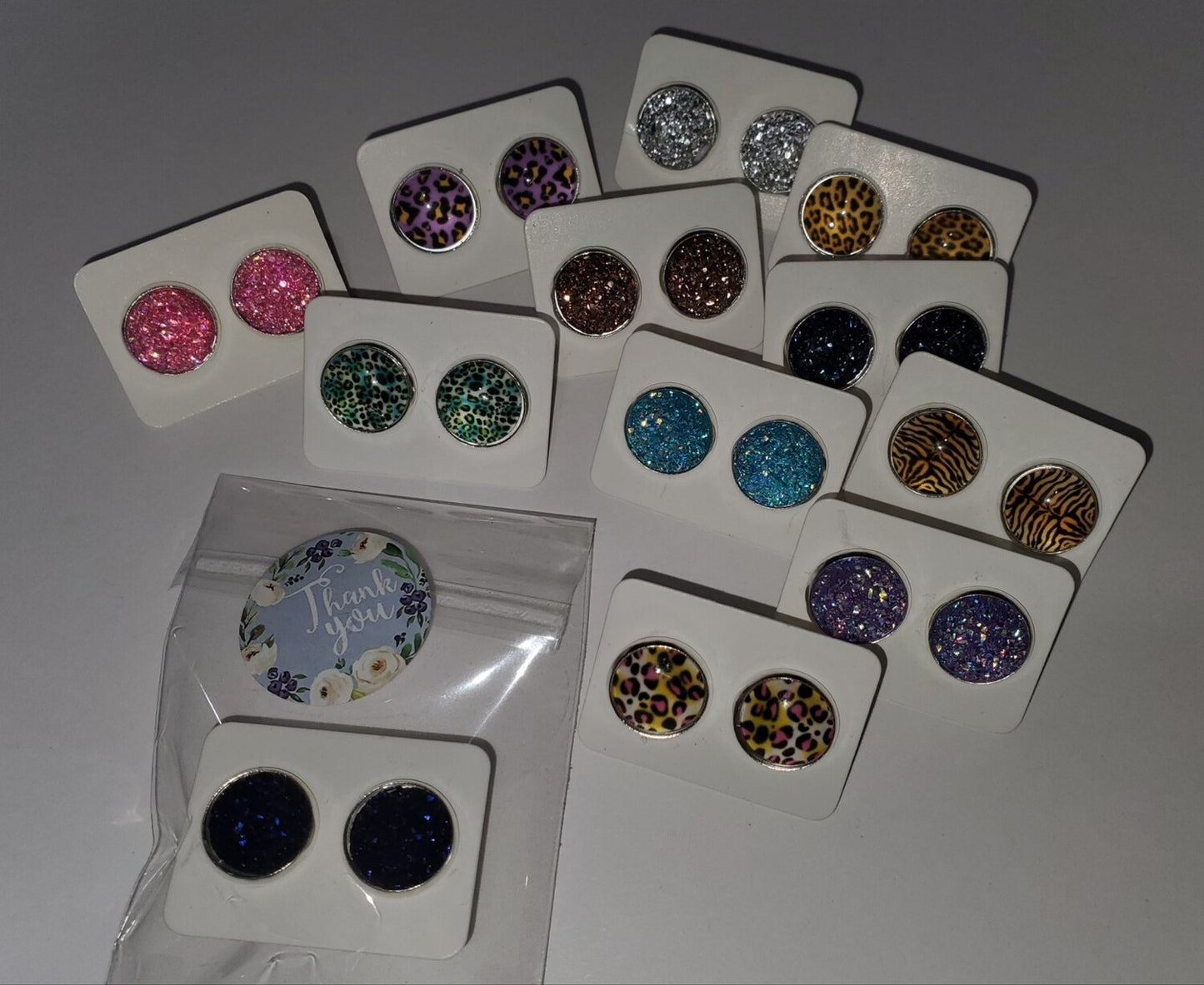 Druzy Stud Earrings 12mm