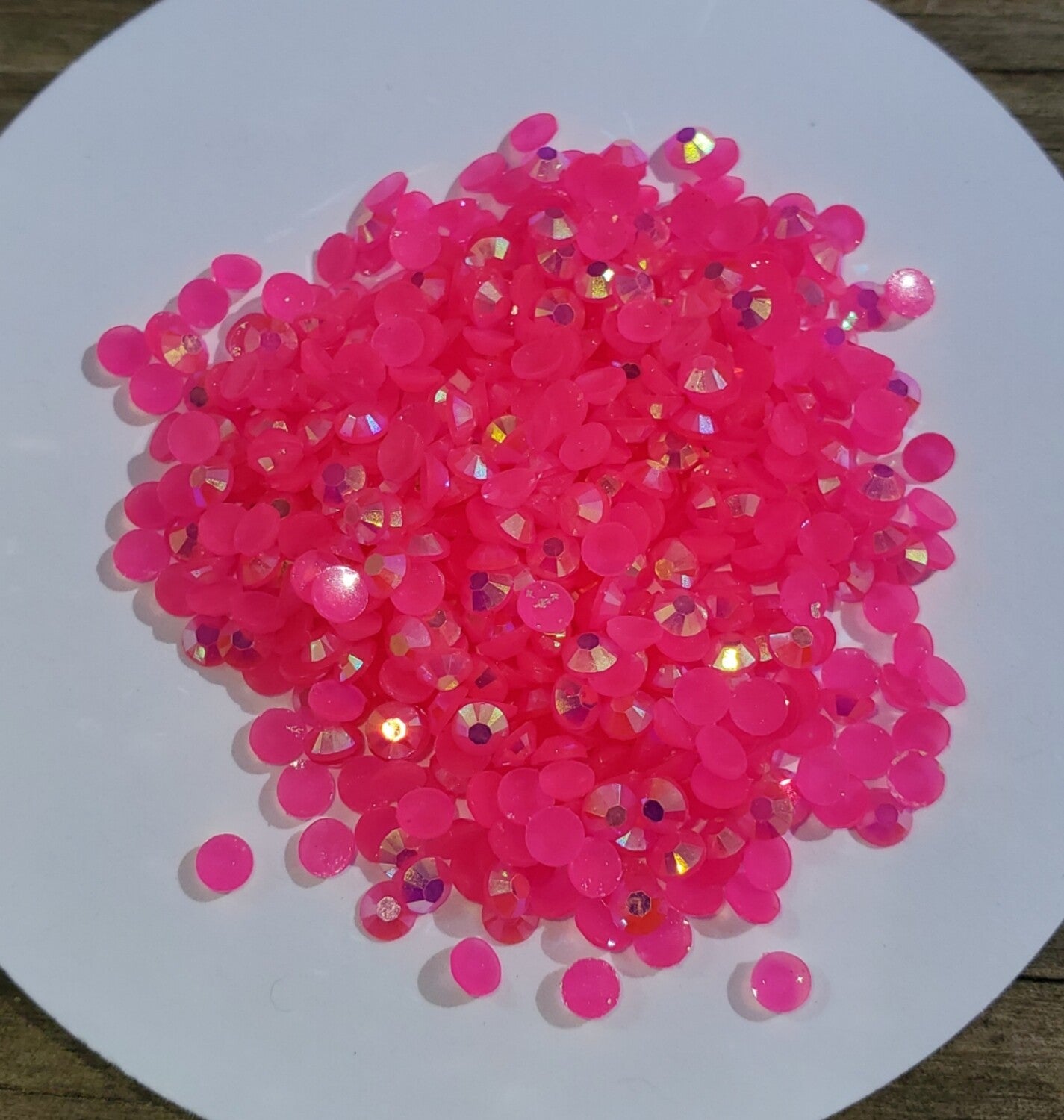 Neon Pink AB SS10 3mm Rhinestones