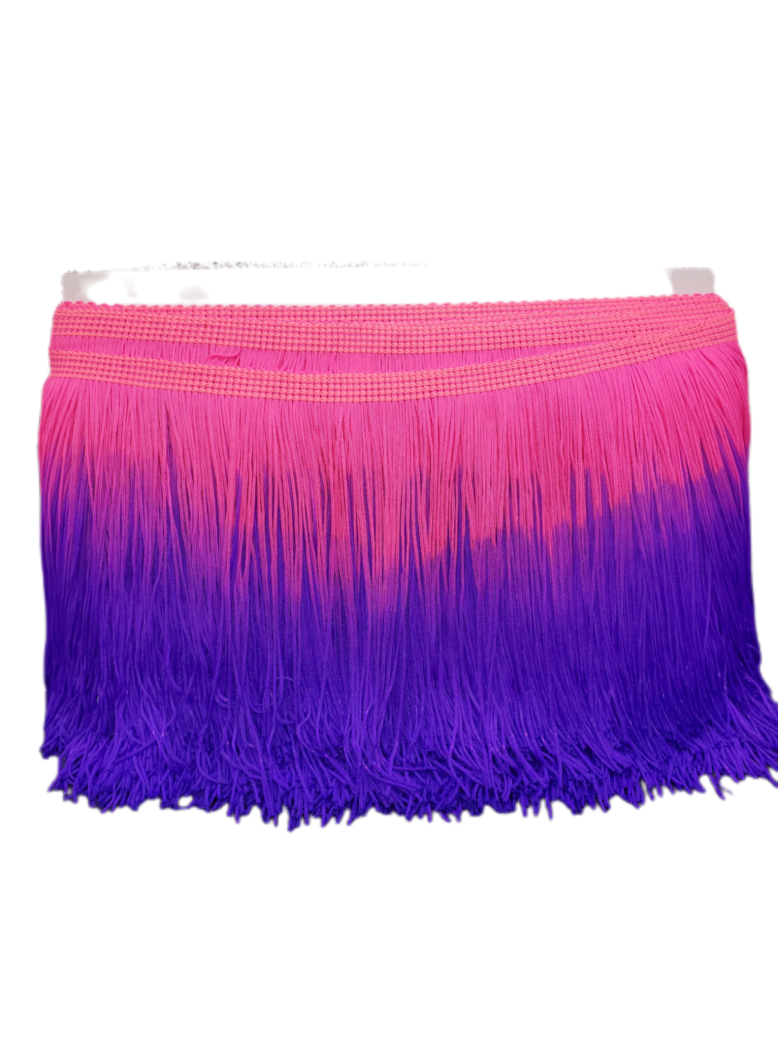 Neon Pink Dark Blue Ombre Fringe