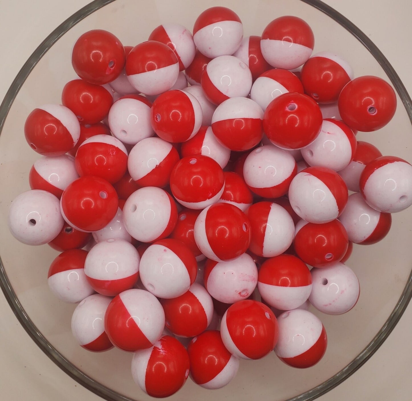Fishing Bobber 20mm Bubblegum Beads