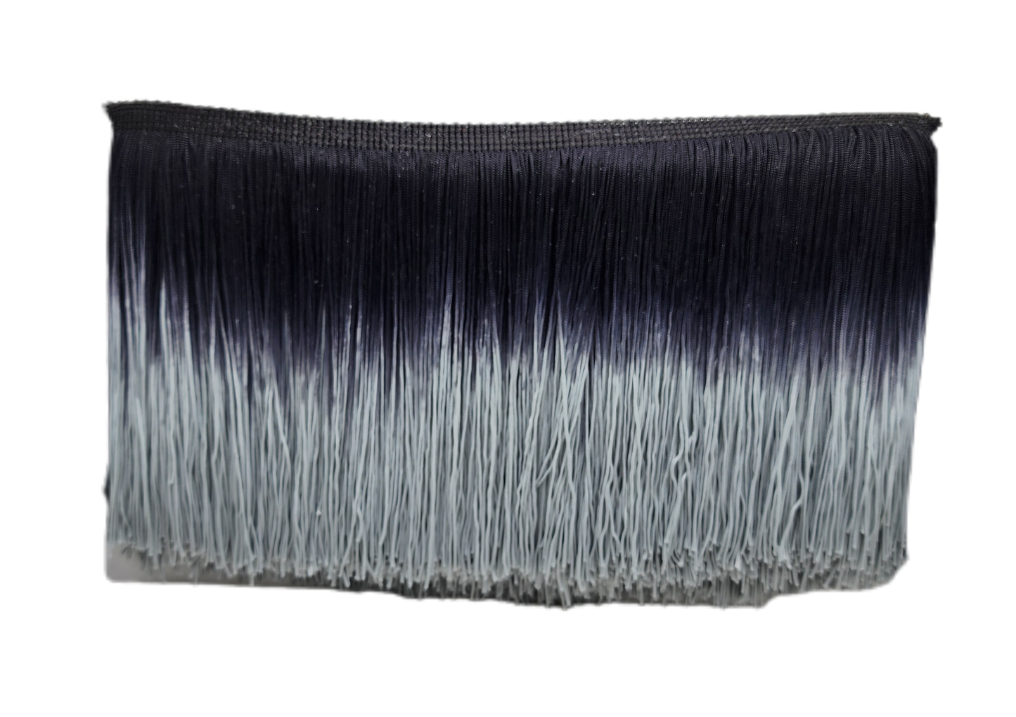 Black Gray Ombre Fringe