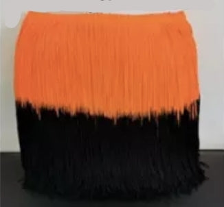 Orange Black Ombre Fringe