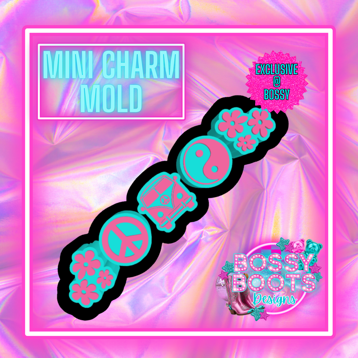 Groovy Mini Charm Mold