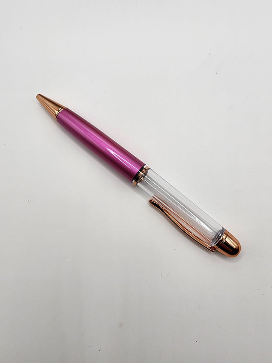 Magenta Wide Barrel Snowglobe Pen