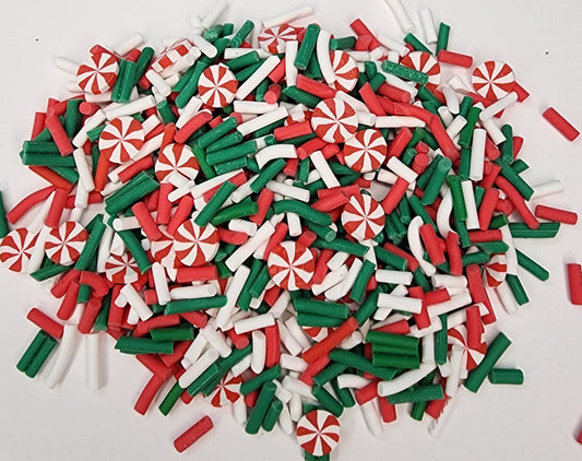 Peppermint Sprinkles Polymer Clay