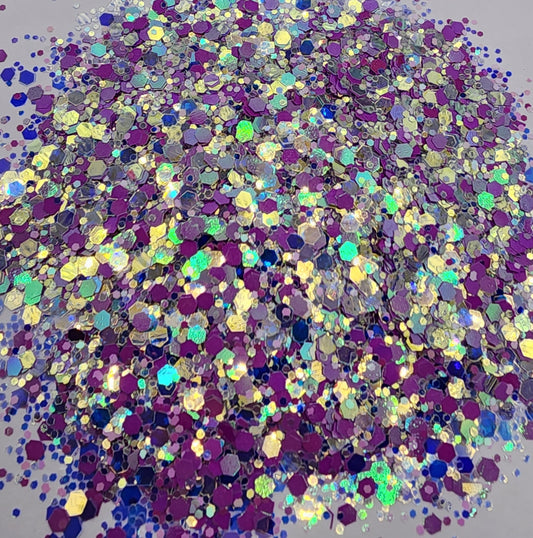 Grape Taffy Chunky Mix Glitter