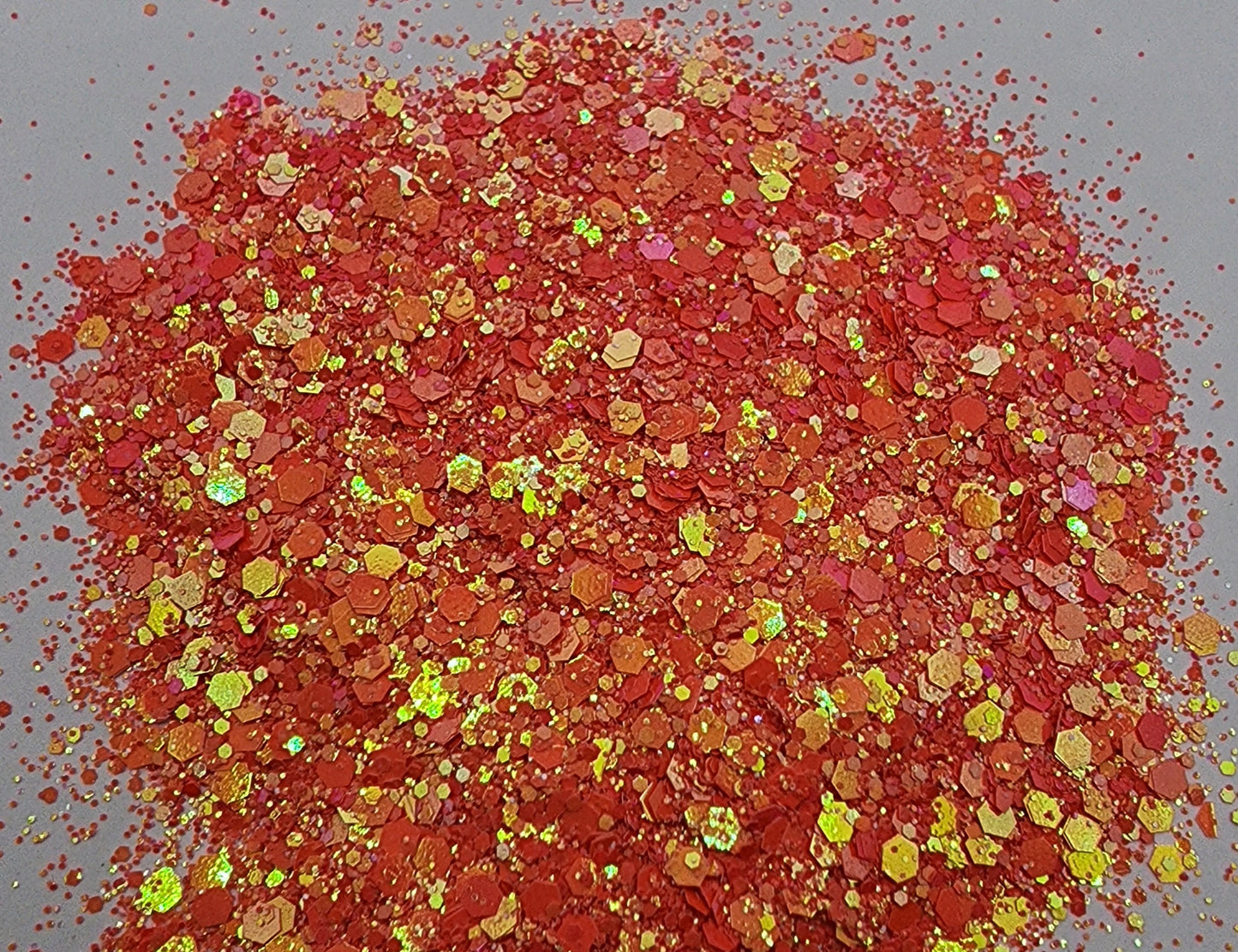 Coral Sunset Chunky Mix Glitter