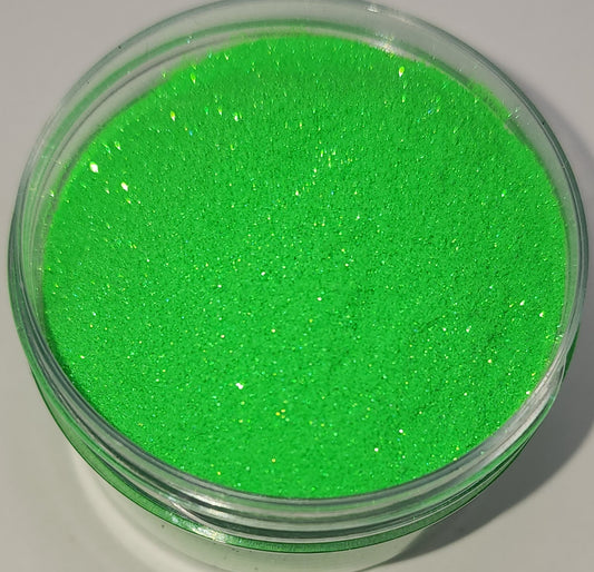 Neon Green Iridescent Glitter Dust