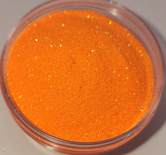 Neon Orange Iridescent Glitter Dust