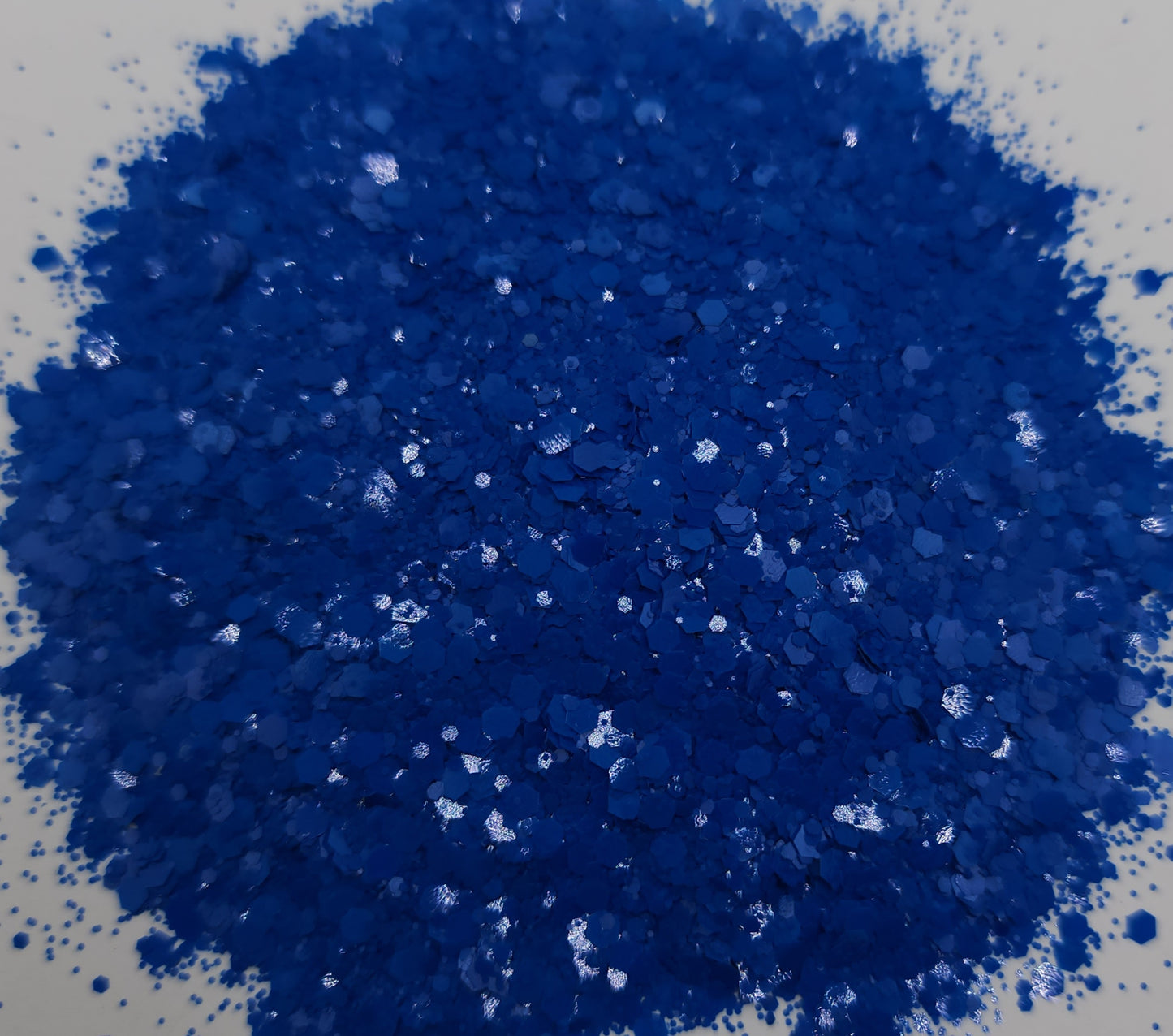 Cobalt Blue Matte Chunky Mix Glitter