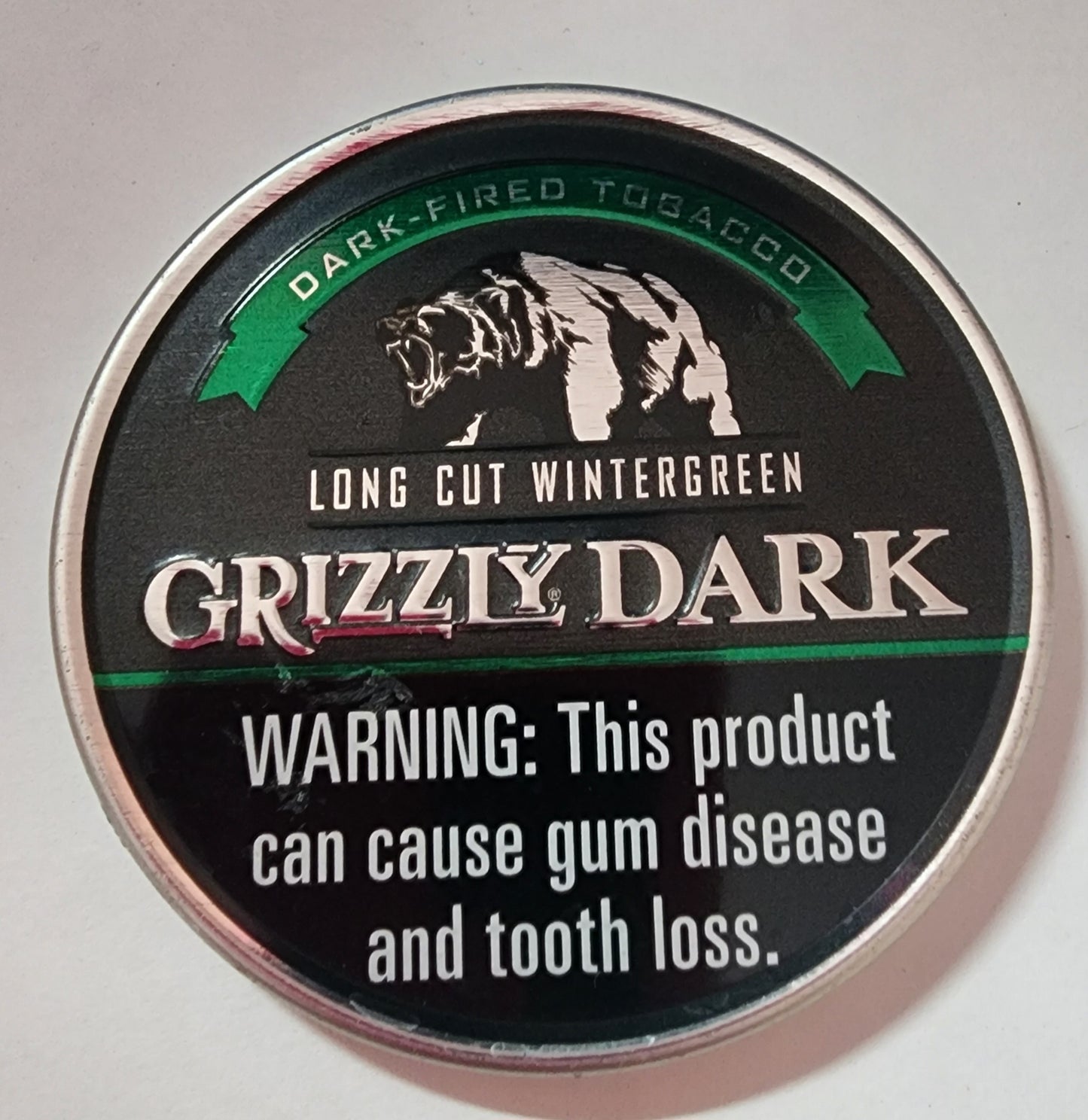 Grizzly Dark Wintergreen Long Cut Lid