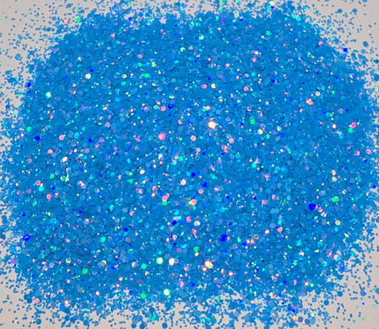 Grumpy Bear Holographic Mini Chunky Mix Glitter