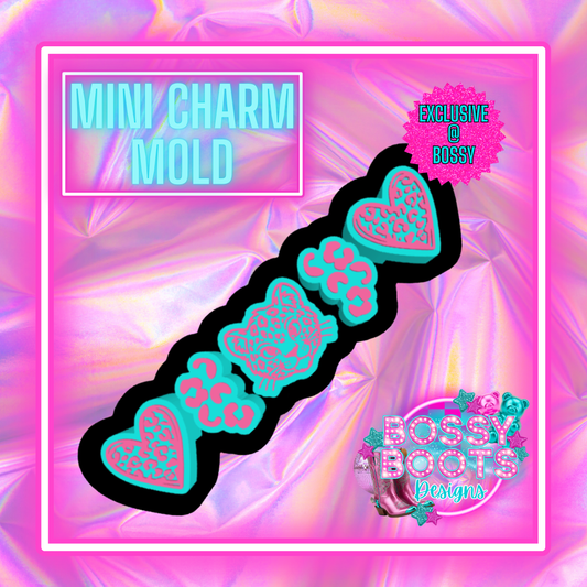 Leopard Love Mini Charm Mold