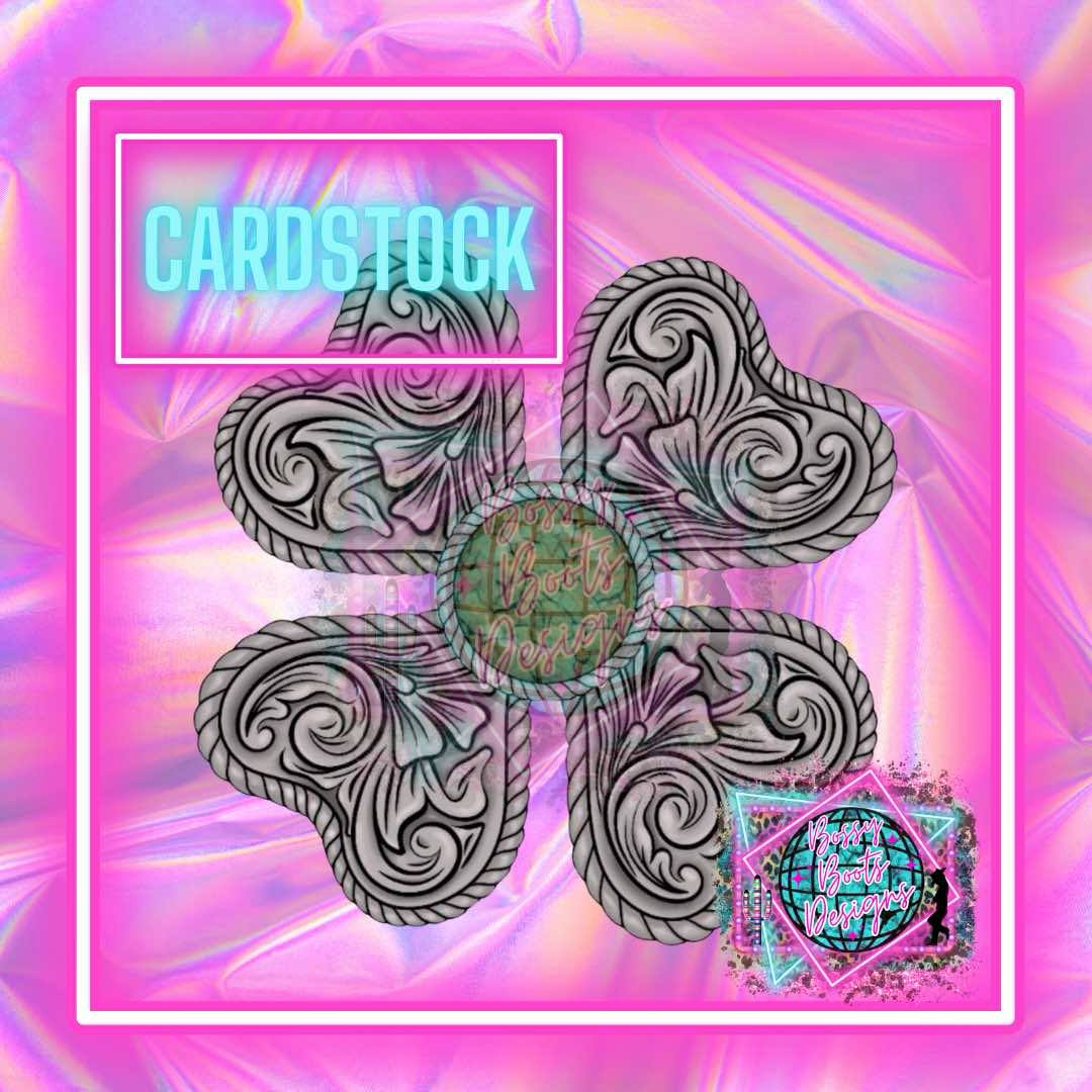 Tooled Clover Cardstock