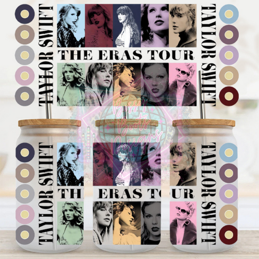16oz UV DTF cup Wrap- Taylor Swift