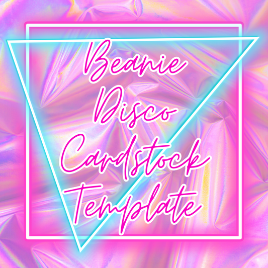 Beanie Disco Cardstock Template