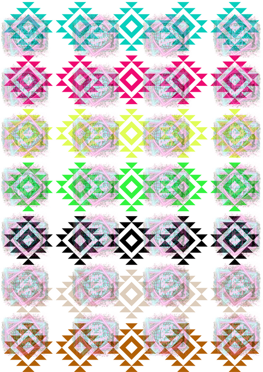 Exclusive Freshie Decal Sheet- Aztec 2