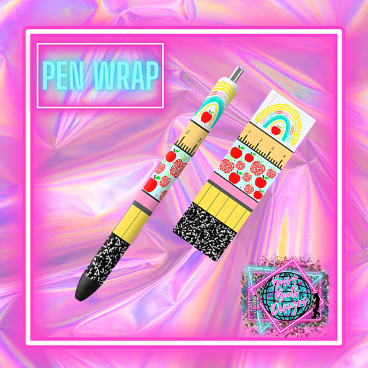 UV DTF Pen Wrap- Teacher Mix