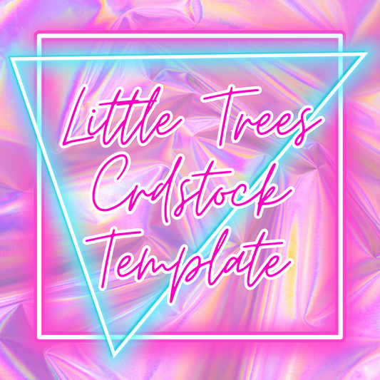 Little Trees Cardstock Template