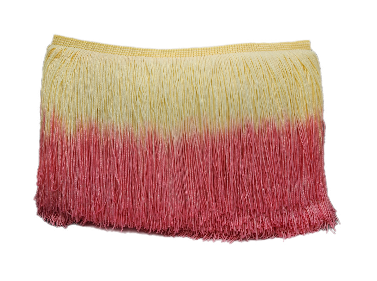 Ivory Pink Ombre Fringe